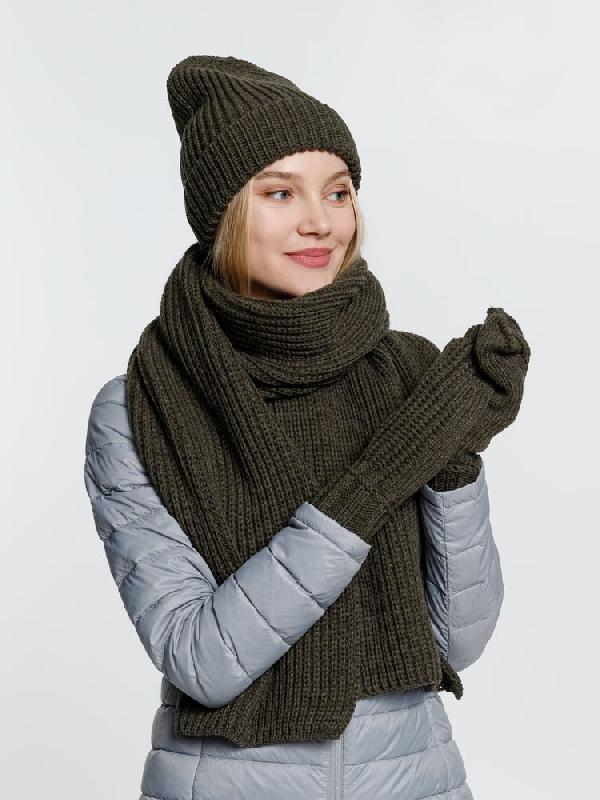 Варежки Nordkyn, зеленые (оливковые)