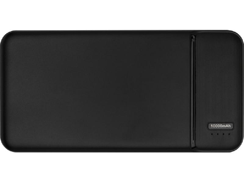 Портативное зарядное устройство Loop емкостью 10 000 мАч, сплошной черный