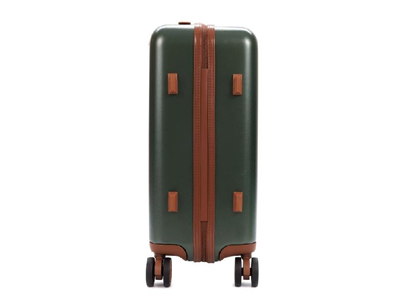 Чемодан BUGATTI Amelia, зеленый, поликарбонат / АБС-пластик, 32х22х53 см, 30 л