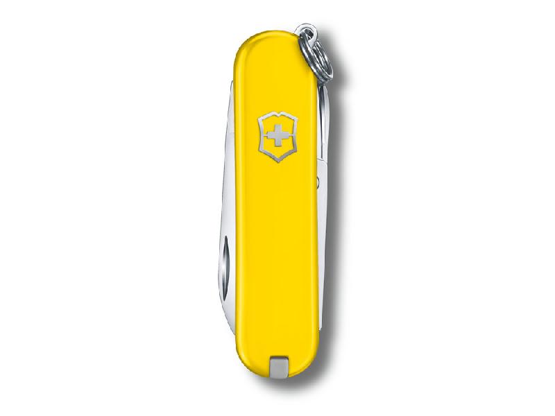 Нож-брелок VICTORINOX Classic SD Colors Sunny Side, 58 мм, 7 функций, жёлтый