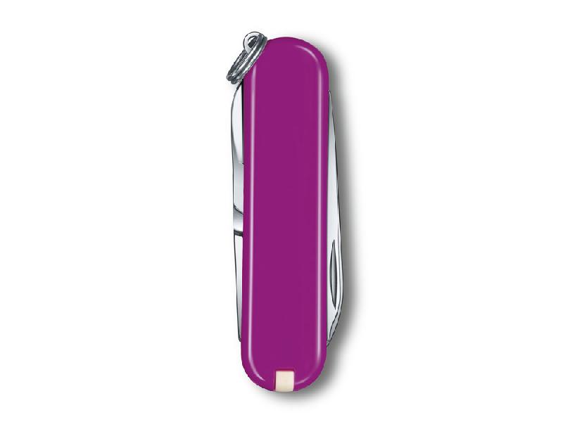 Нож-брелок VICTORINOX Classic SD Colors Tasty Grape, 58 мм, 7 функций, фиолетовый