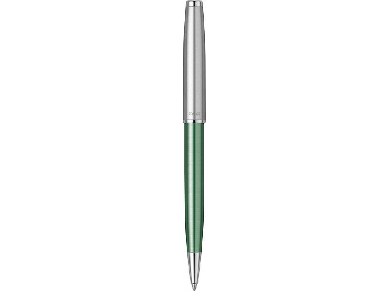 Шариковая ручка Parker Sonnet Essentials Green SB Steel CT, цвет чернил black, перо: M, в подарочной упаковке.