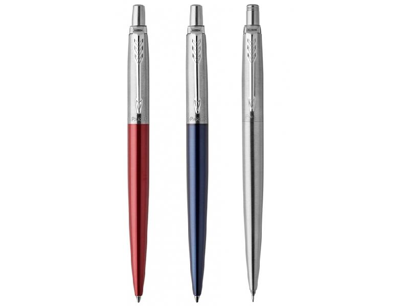 Набор Parker Jotter London Trio: гелевая ручка Red CT + шариковая ручка Blue CT + карандаш Stainless Steel CT