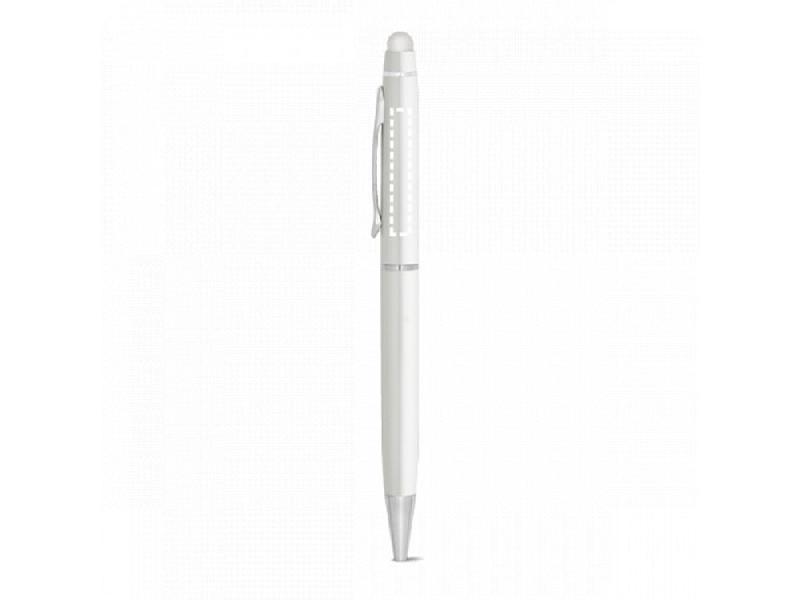 JULIE. Шариковая ручка из металла с стилусом, Белый