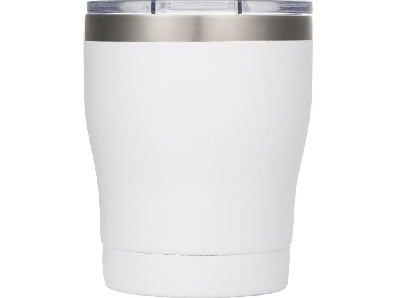 Вакуумная термокружка c керамическим покрытием Rodos, непротекаемая крышка, 350 мл, белый