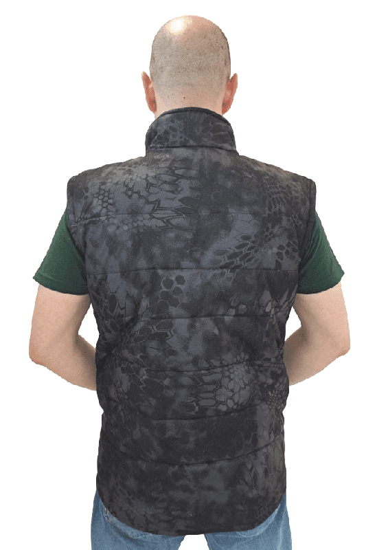 Жилет утепленный "РАПИД" цвет: кмф Черный питон, ткань: Алова