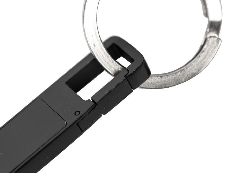 USB 2.0- флешка на 32 Гб c подсветкой логотипа Hook LED, темно-серый, красная подсветка