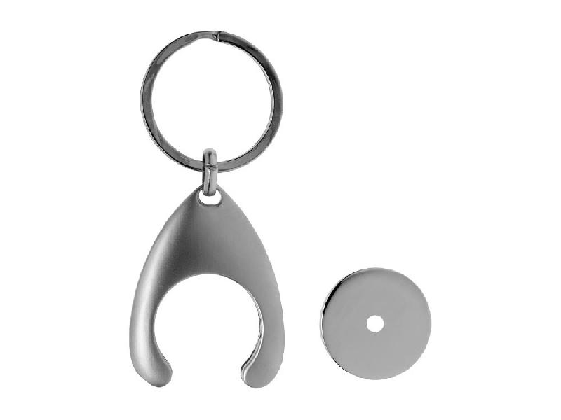 Брелок-монетница Haig, серебристый