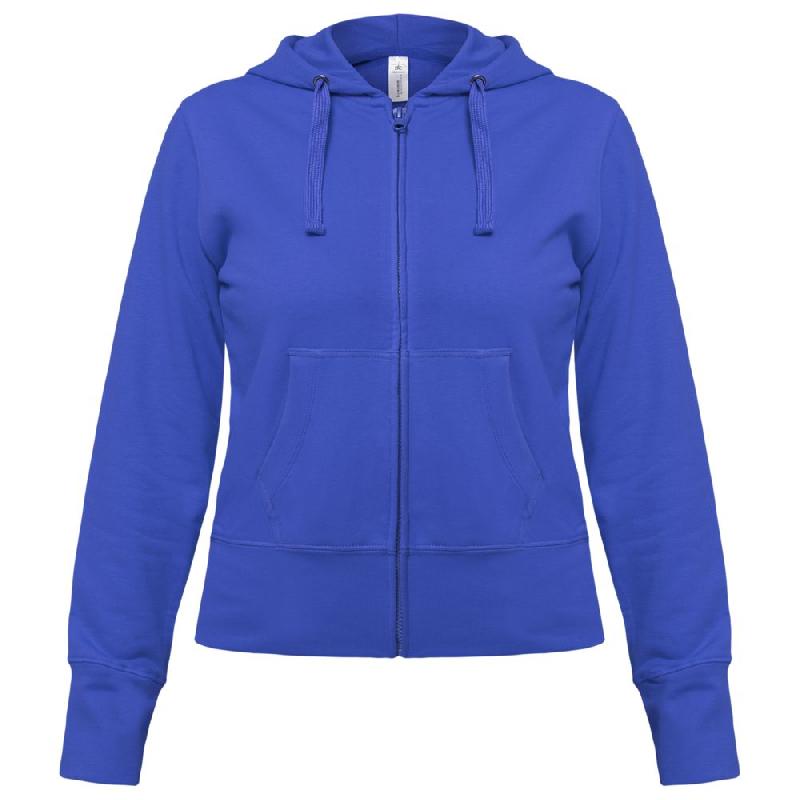 Толстовка женская Hooded Full Zip ярко-синяя