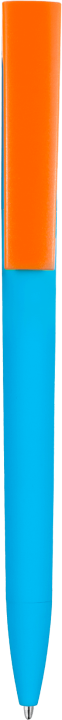 Ручка ZETA SOFT MIX Голубая с оранжевым 1024.12.05