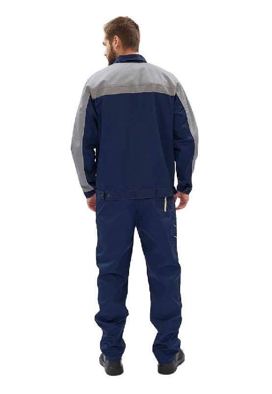 Костюм мужской "Оптимальный" летний с брюками т.синий/серый