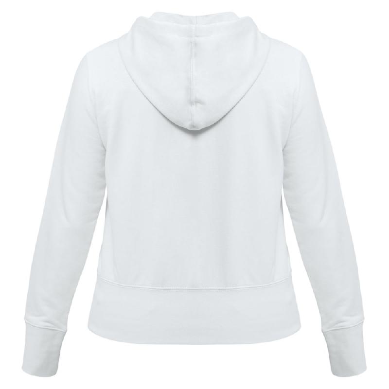 Толстовка женская Hooded Full Zip белая