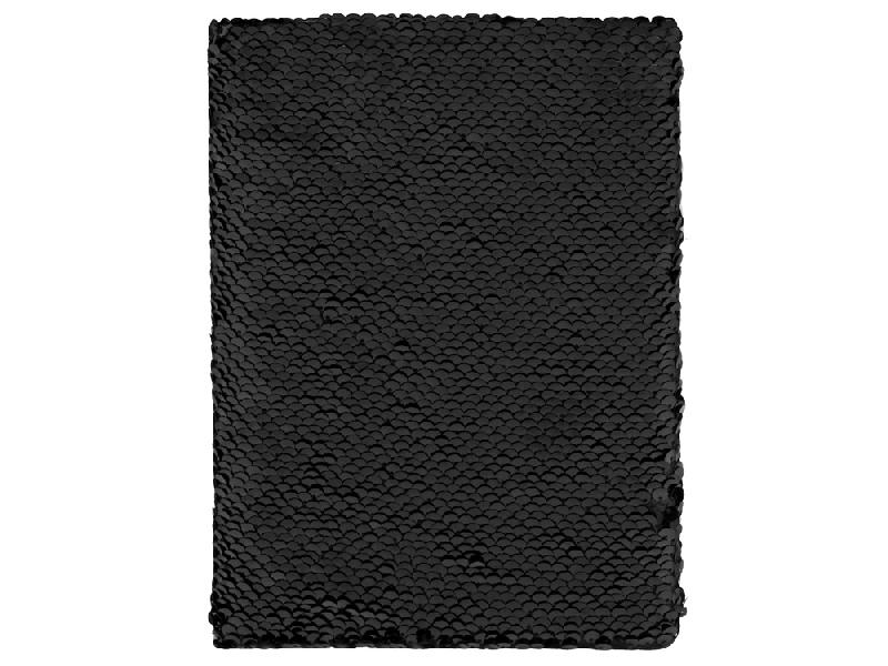 Блокнот с пайетками Fashion, черный