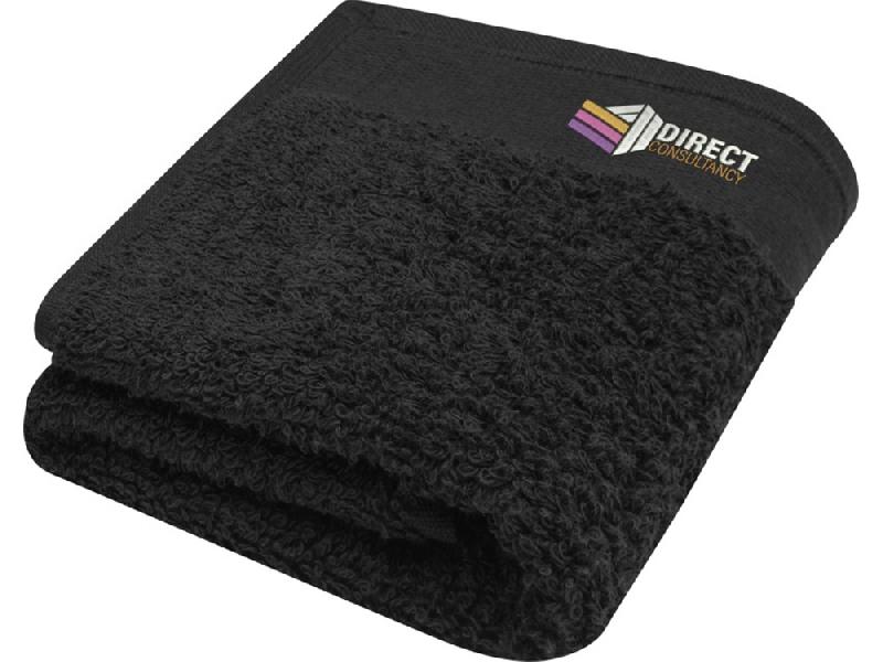 Хлопковое полотенце для ванной Chloe 30x50 см плотностью 550 г/м2, черный