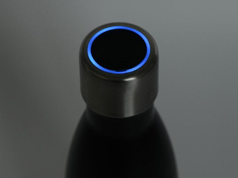 Вакуумная термобутылка с УФ-стерилизацией Photon, черный, 500 мл