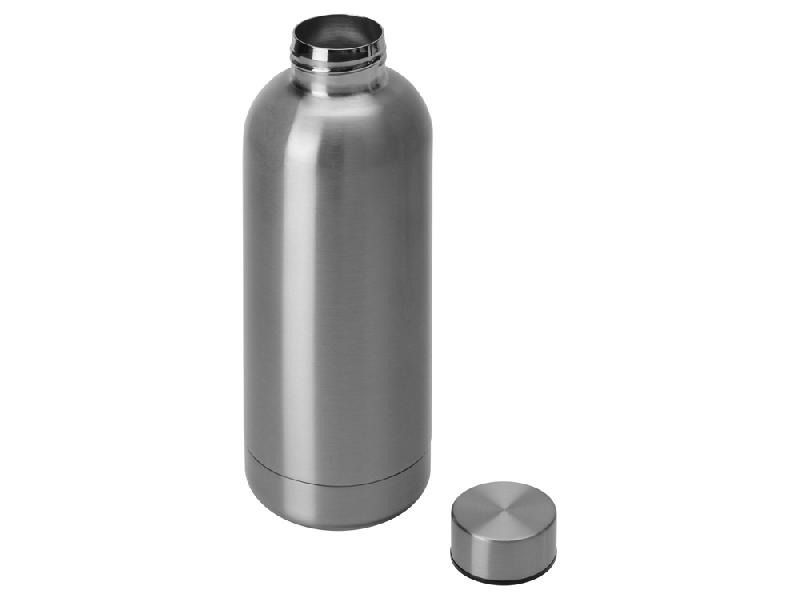 Вакуумная термобутылка Cask Waterline, 500 мл, тубус, серебристый глянцевый