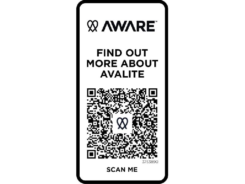 Avalite футболка унисекс Aware™ из переработанных материалов с коротким рукавом - Черный