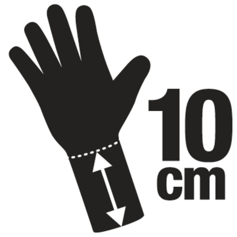 Перчатки трикотажные с ПУ покрытием VENICUTC02 (VENICUT42GN) удлиненный манжет DeltaPlus р.08/M