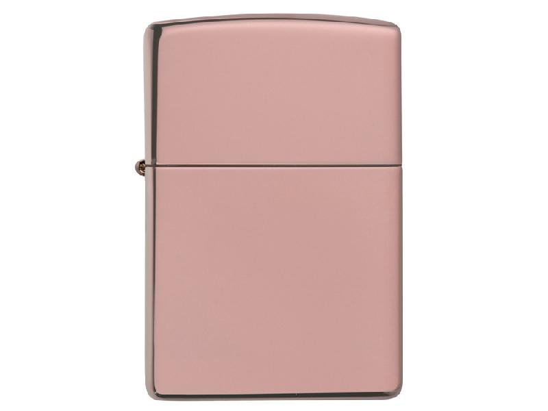 Зажигалка ZIPPO Classic с покрытием High Polish Rose Gold, латунь/сталь, розовое золото, 38x13x57 мм