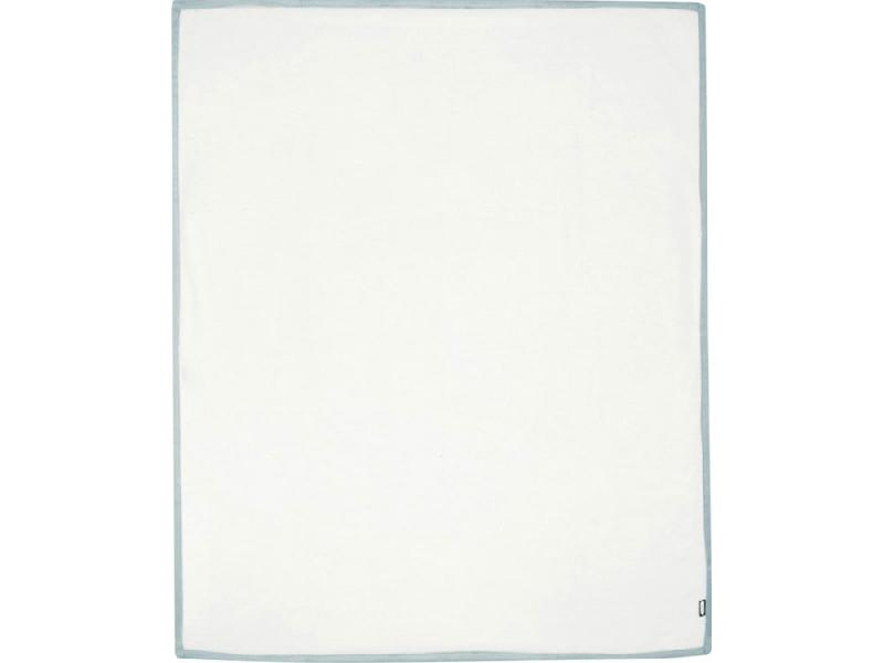 Плед Marigold из флиса из вторичного ПЭТ и искусственного меха, серый/белый