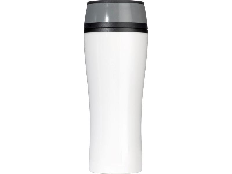 Термокружка с крышкой 360 градусов Track, 400 мл, белый