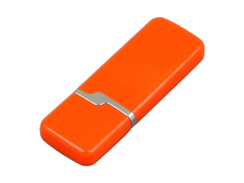 Флешка 3.0 промо прямоугольной формы c оригинальным колпачком, 128 Гб, оранжевый (P)