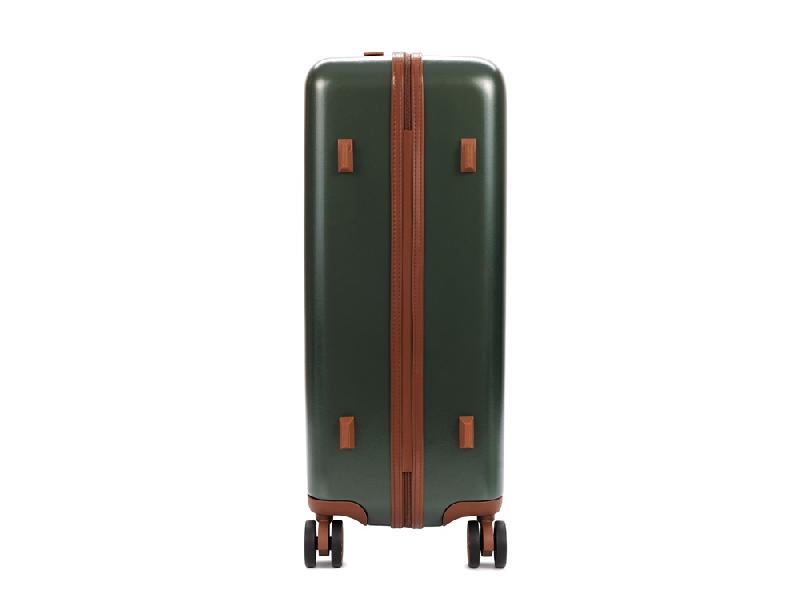 Чемодан BUGATTI Amelia, зеленый, поликарбонат / АБС-пластик, 42х24х67 см, 55 л