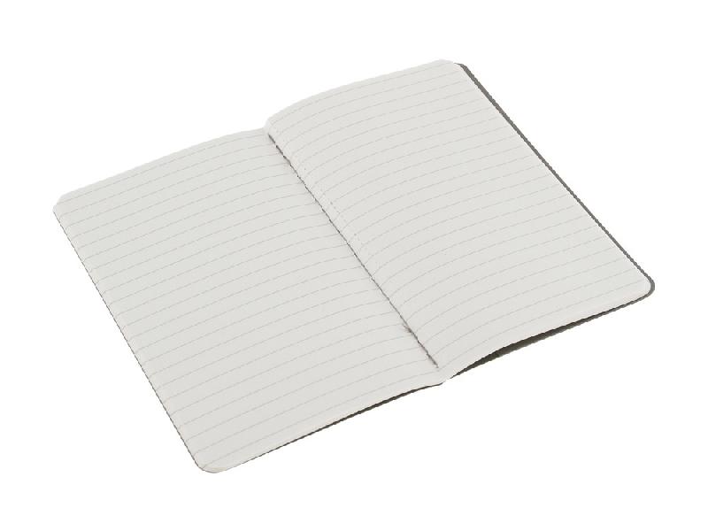 Записная книжка Moleskine Cahier (в линейку, 3 шт.), Pocket (9х14см), серый