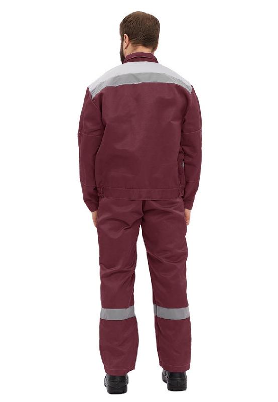 Костюм "ЛЕГИОН" куртка/полукомб. БОРДОВЫЙ/СЕРЫЙ