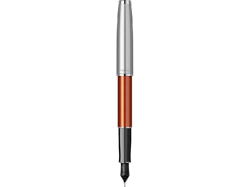 Перьевая ручка Parker Sonnet Essentials Orange SB Steel CT, перо: F, цвет чернил black, в подарочной упаковке.