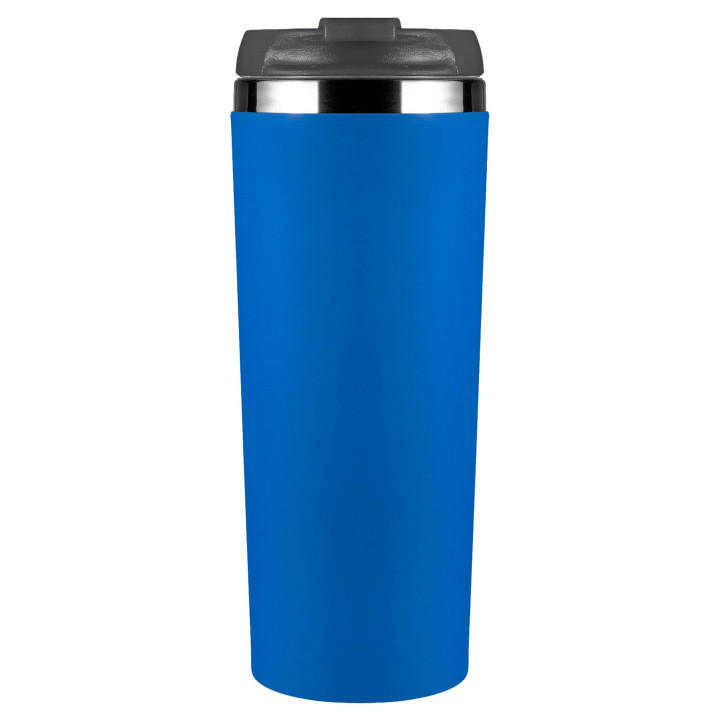 Термокружка KOMO SOFT 420мл. Синяя с черной крышкой 6061.01