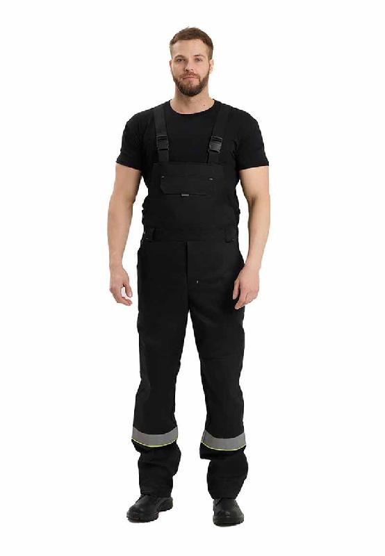 Костюм мужской летний «ЮЖНАЯ ШИРОТА». куртка/полукомбинезон, цвет: черный/серый (Минпромторг)