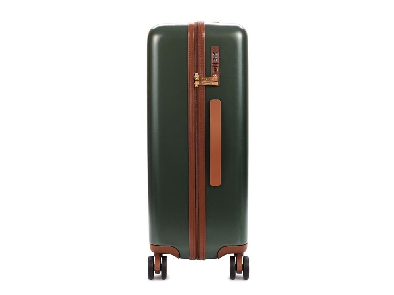 Чемодан BUGATTI Amelia, зеленый, поликарбонат / АБС-пластик, 42х24х67 см, 55 л