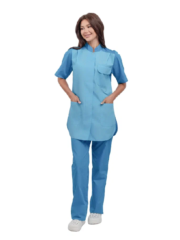 Костюм женский "Октава" голубой со св-голубым