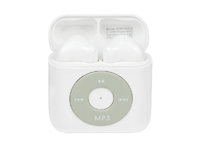 Беспроводные наушники HIPER TWS MP3 (HTW-HDX15), белый