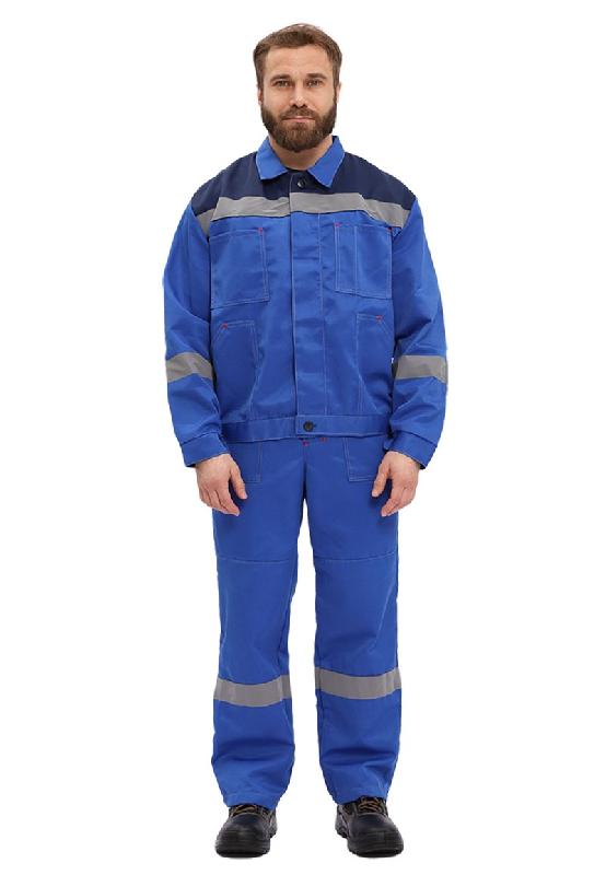 Костюм "ЛЕГИОН" куртка/полукомб. ВАСИЛЕК/Т.СИНИЙ