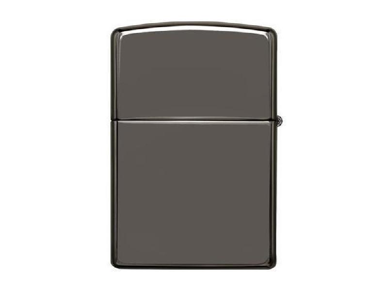 Зажигалка ZIPPO Classic с покрытием Black Ice, латунь/сталь, чёрная, глянцевая, 38x13x57 мм