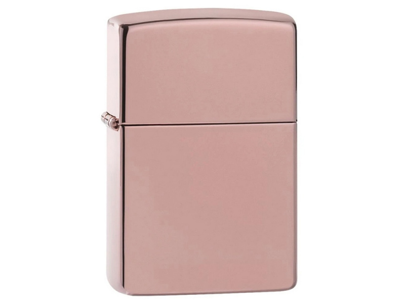 Зажигалка ZIPPO Classic с покрытием High Polish Rose Gold, латунь/сталь, розовое золото, 38x13x57 мм