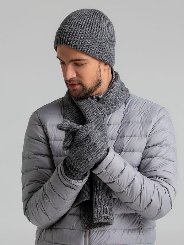 Перчатки Bernard, серый меланж