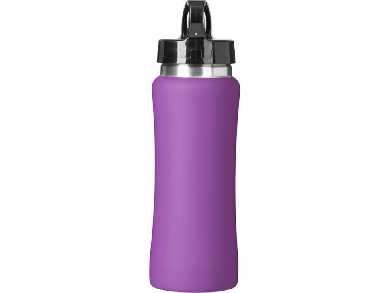 Бутылка для воды Bottle C1, сталь, soft touch, 600 мл, фиолетовый