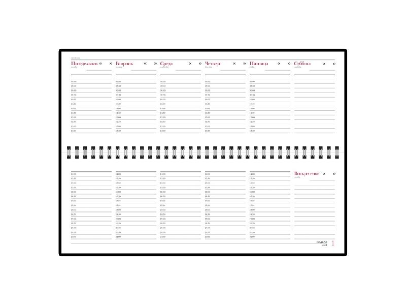 Планинг недатированный Sidney Nebraska, зеленый