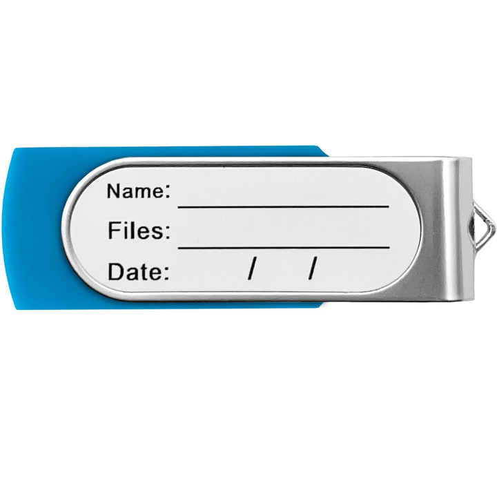 Флешка TWIST STICKER Голубая 4110.12.64ГБ
