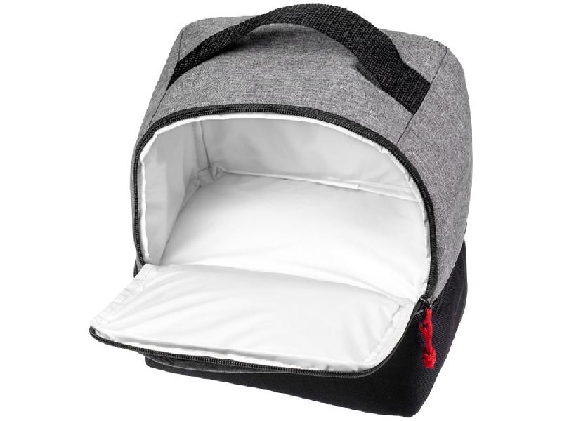 Двойная сумка-холодильник для ланчей, серый/черный