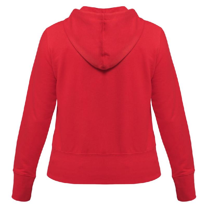 Толстовка женская Hooded Full Zip красная