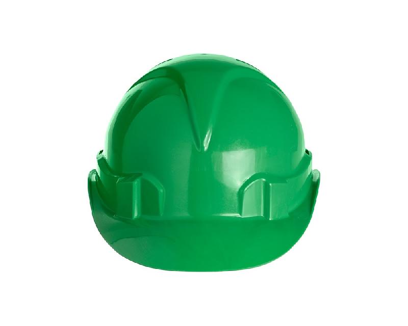 Каска защитная ЕЛАНПЛАСТ ЕВРОПА-ЛЮКС зеленая (ленточное оголовье, храповый механизм)