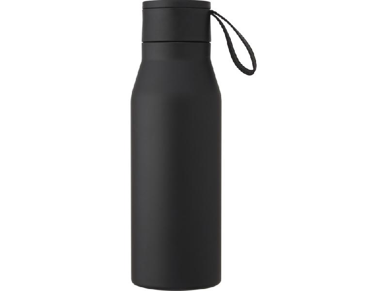 Ljungan Бутылка объемом 500 мл с медной вакуумной изоляцией, ремешком и крышкой, черный