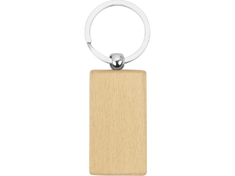 Брелок Wood RCT прямоугольный, бежевый
