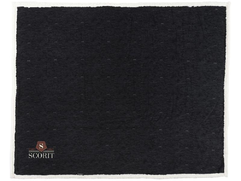 Плед из шерпы Sam, черный