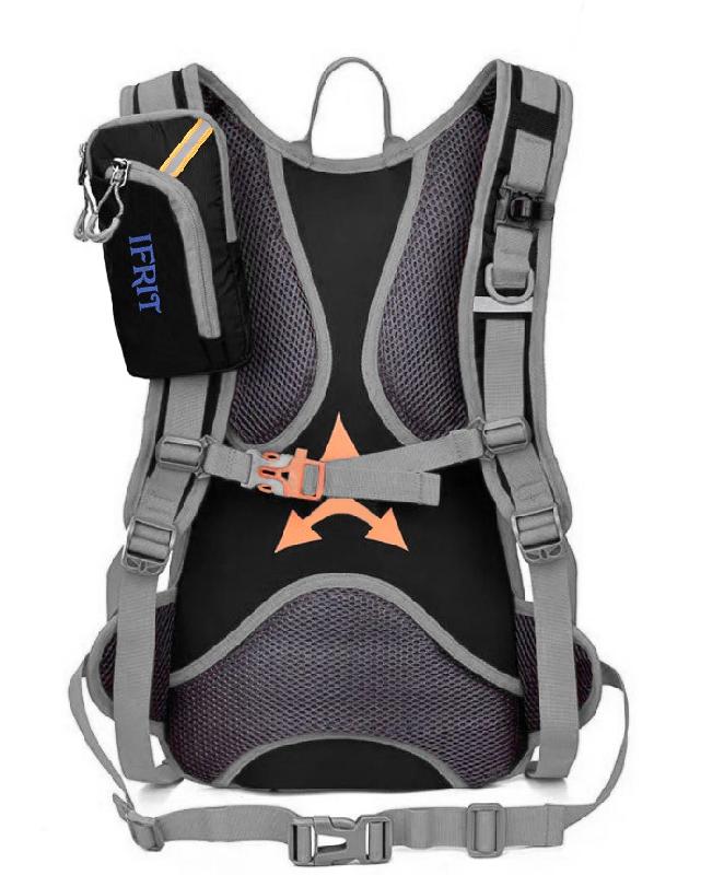 Рюкзак спортивный "IFRIT Basher" 15 л черный/серый Р-999-15/1