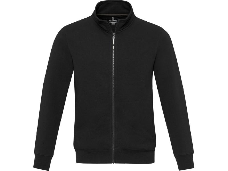 Galena унисекс-свитер с полноразмерной молнией из переработанных материалов Aware™  - Черный